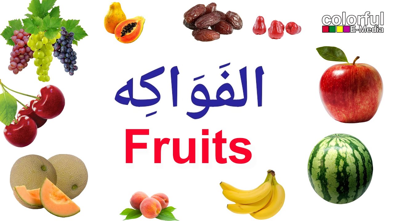 STD3 Arabic | Fawakih | Fruits Name in Arabic | ColorfulEMedia