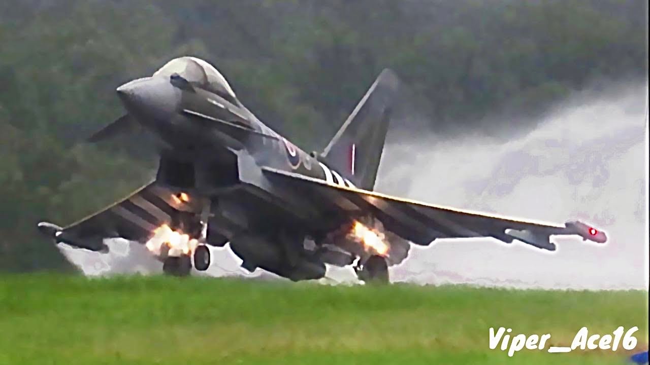 Flooded Runway - RAF Eurofighter Typhoon Display - Bagotville International Airshow 2024