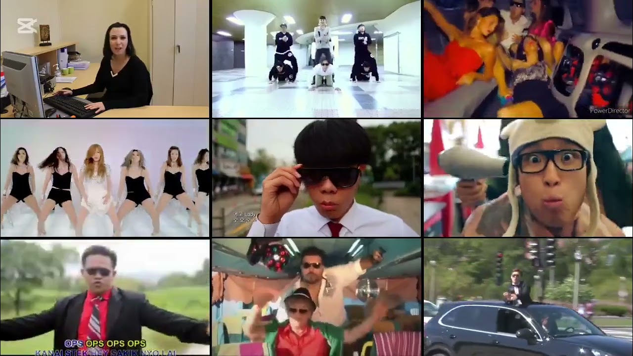 Gangnam Style 9 Parody Mashup 
