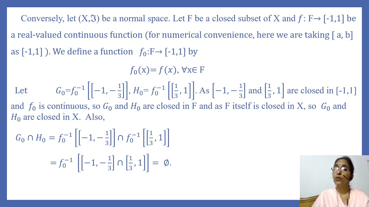 Tietze Extension  Theorem