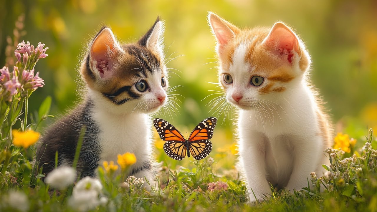 Cute Baby Animals - Happy Animal Moment With Calm Relaxing Music & Real Sound