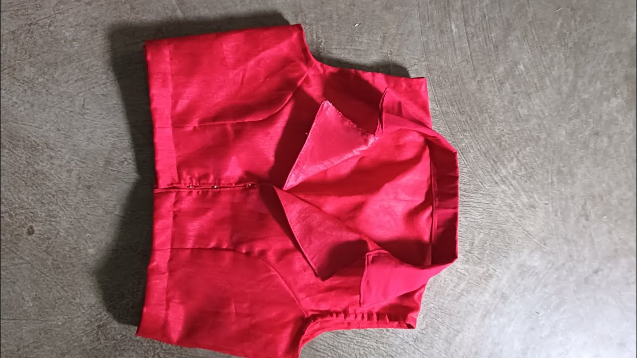 Coat collar blouse design....#cutting#blousedesign #shortvideo #sleevelesss #womensfashion