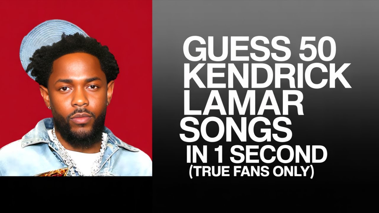 Guess 50 Kendrick lamar songs in 1 second (true fans only)