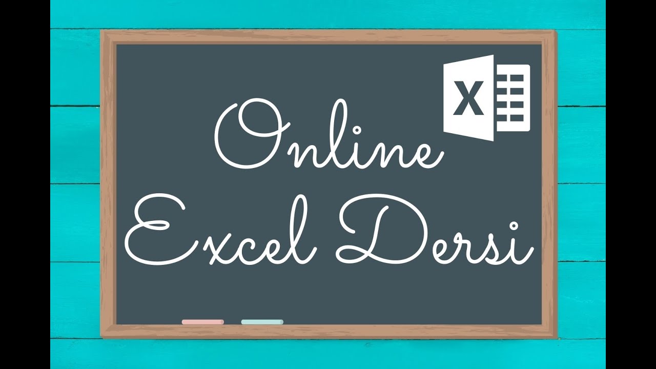 Online &Ouml;zel Excel Dersi (&Uuml;stelik ilk ders &uuml;cretsiz!)