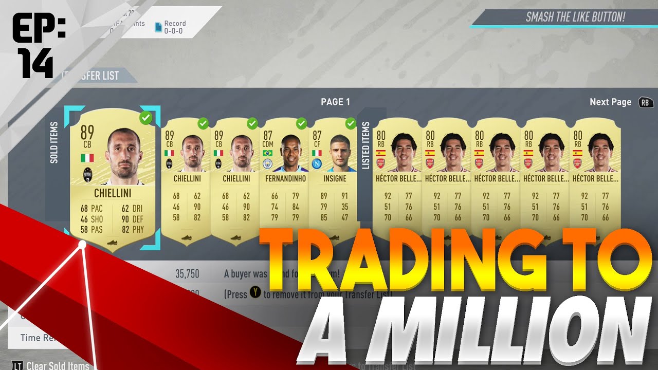 FIFA 20 - I TRADED FROM 1K TO A MILLION COINS! - FIFA 20 TRADING TO A MILLION EP 14