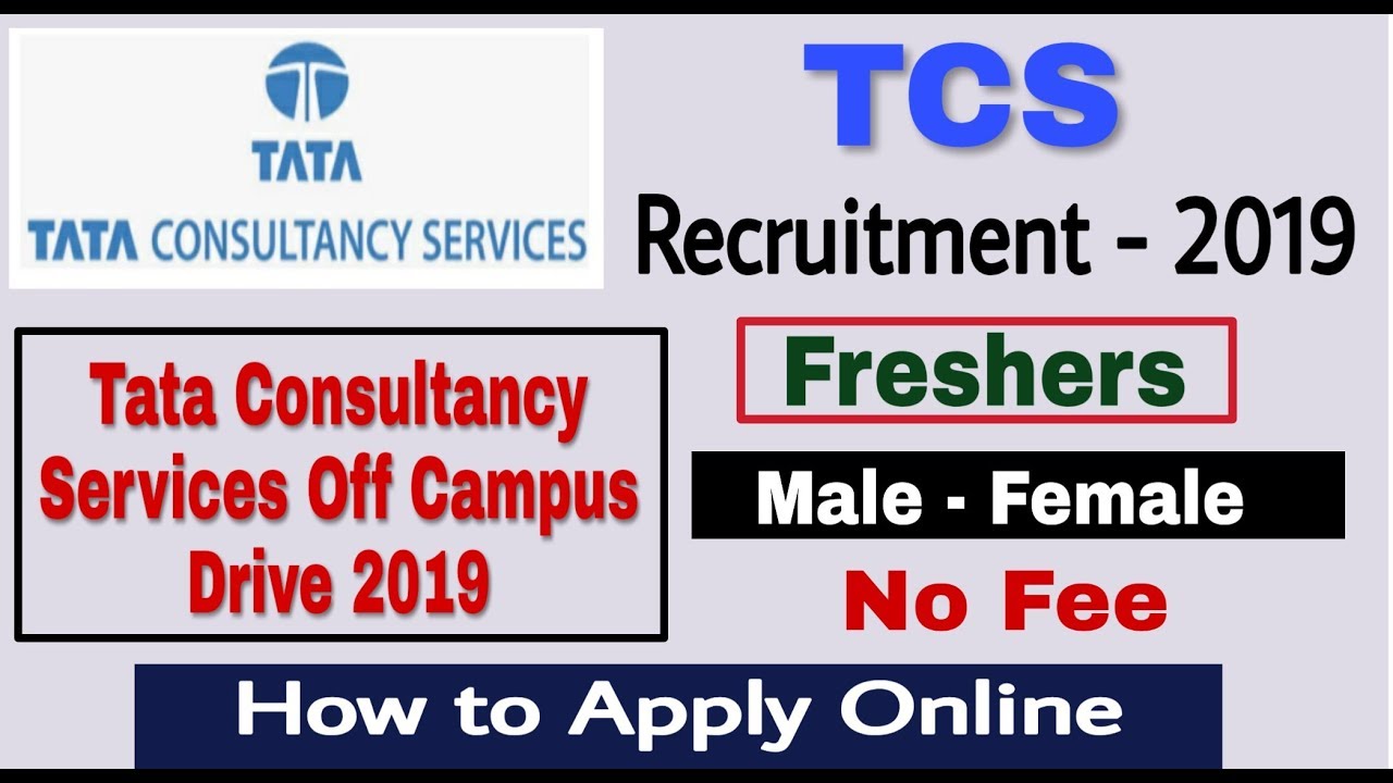 TCS Recruitment 2019 II TCS Off Campus Drive 2019 II Next Step II Apply Online