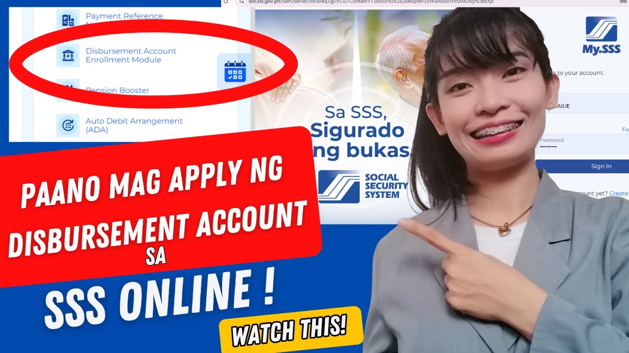 Paano Mag Apply ng Disbursement Account sa SSS Online Step by Step Tutorial