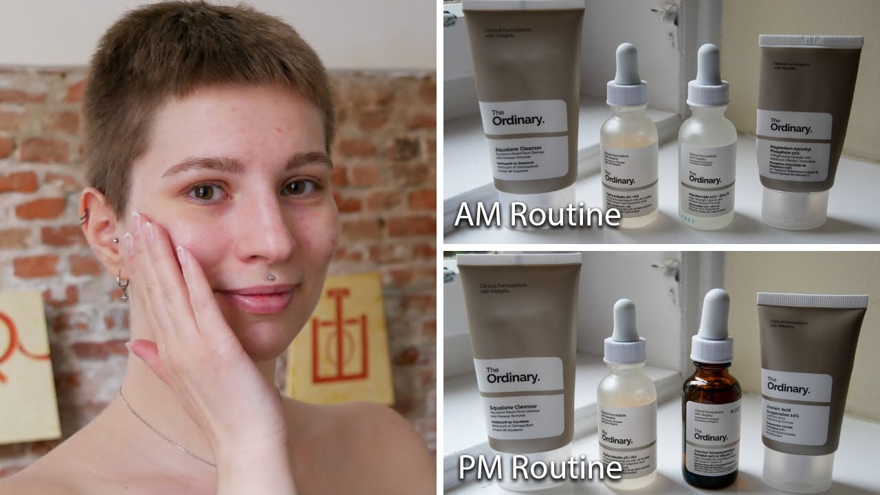 The Ordinary Example Pigmentation Regimen | AM + PM Full Demonstration on Face