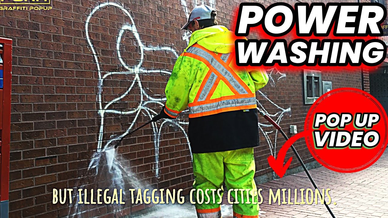 Main Street Graffiti Removal - Pop Up Powerwashing Video