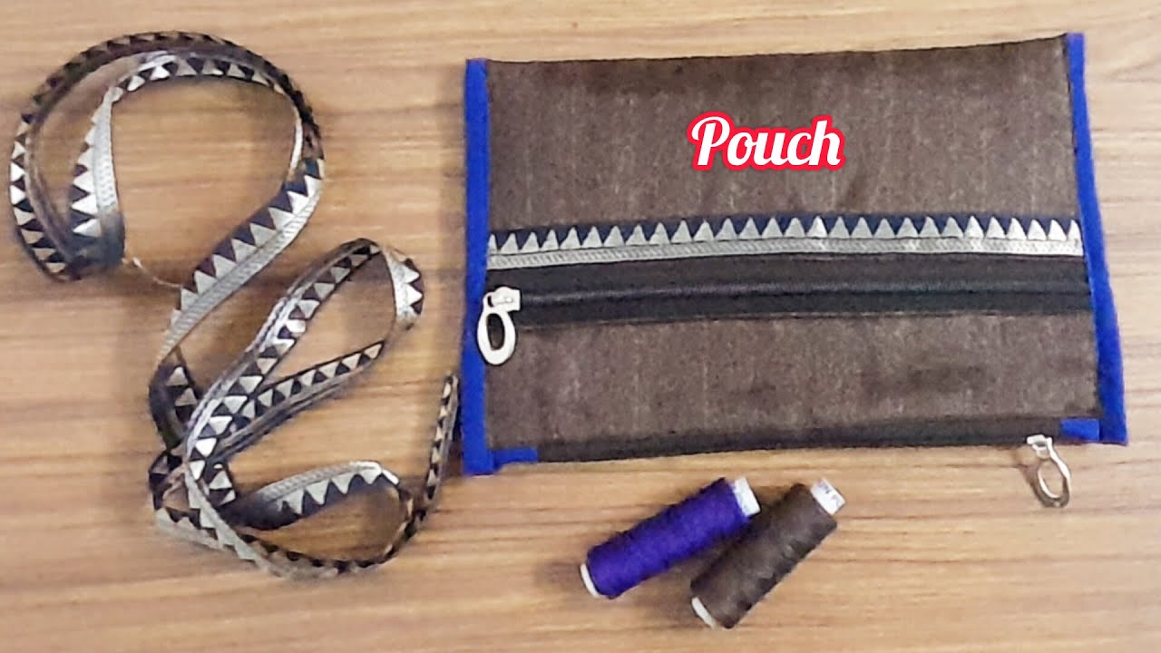 DIy /Blouse piece (ब्लाउज़ पीस से Useful Pouch बनाईऐं ) Simple Method / #meeraschannel