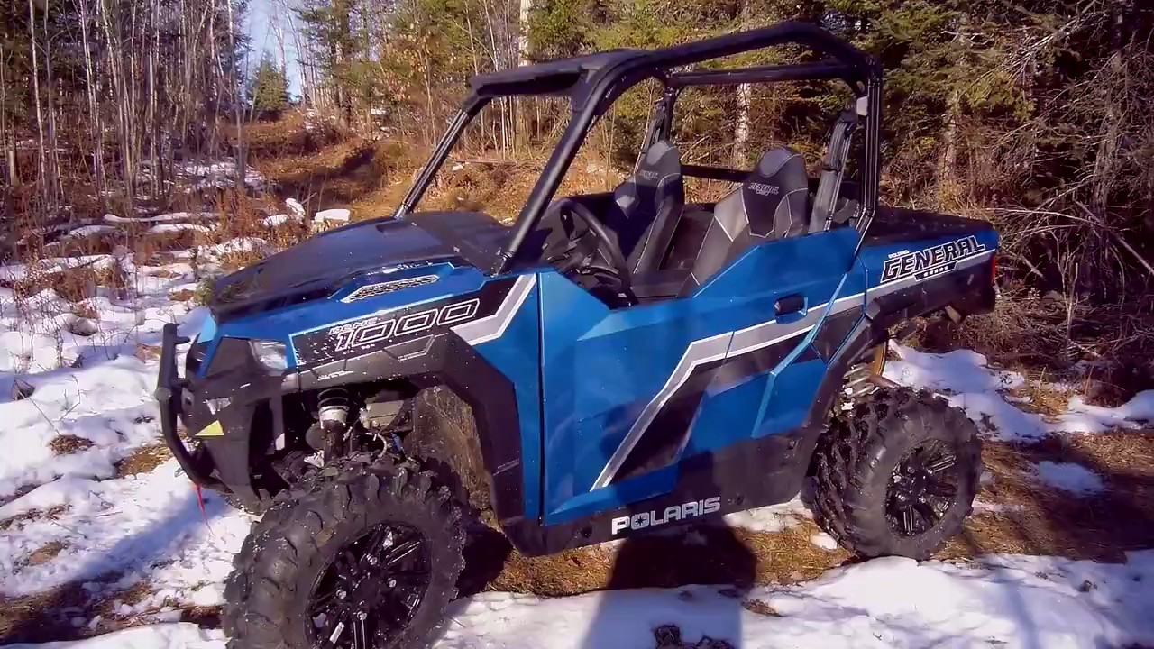 2018 Polaris General on a Hilly Woods Trail