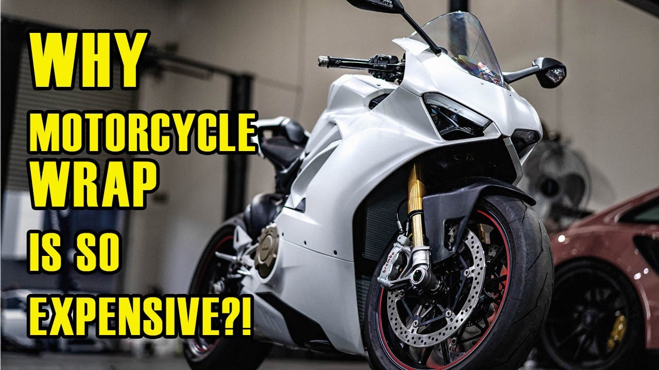 Why Motorcycle Wrap Is So Expensive? Vinyl wrapping 2020 Ducati Panigale V4