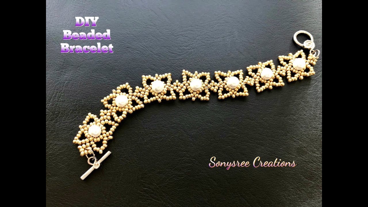 DIY Beaded Bracelet. How to make beaded bracelet