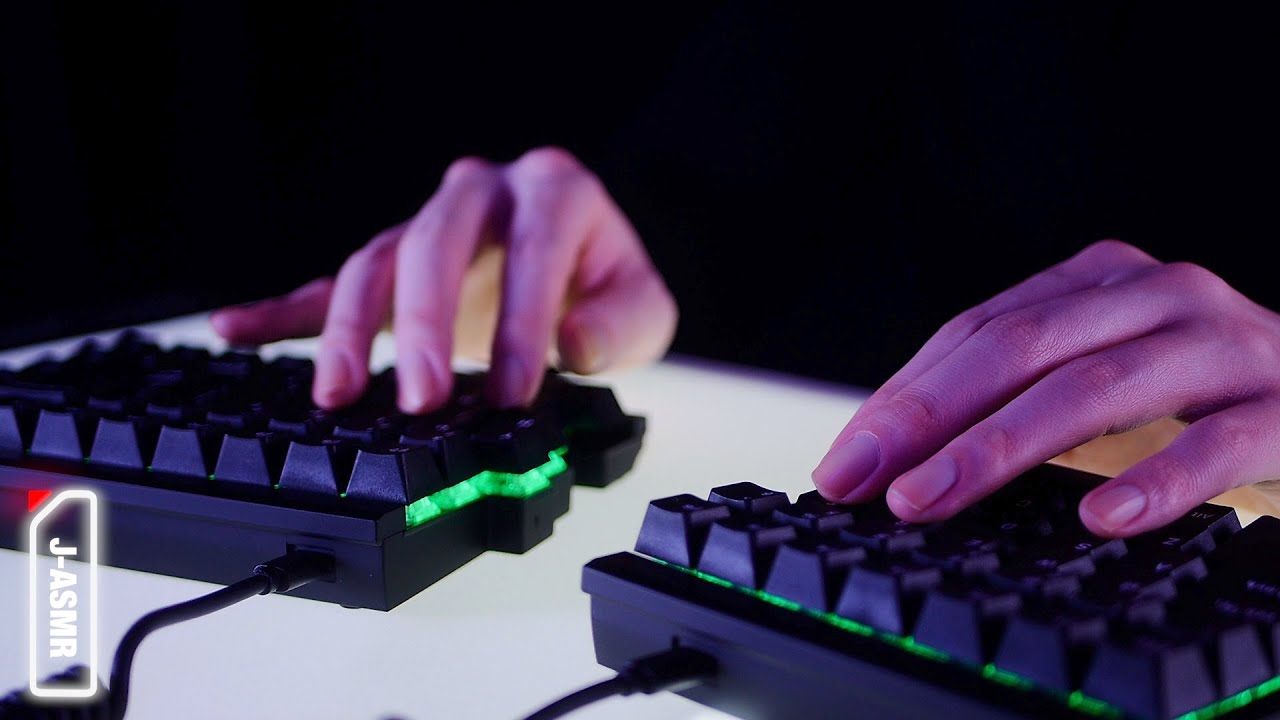 [ASMR]静音赤軸のキーボードタイピング音 - Mistel Barocco MD770RGB Keyboard Typing(No Talking)