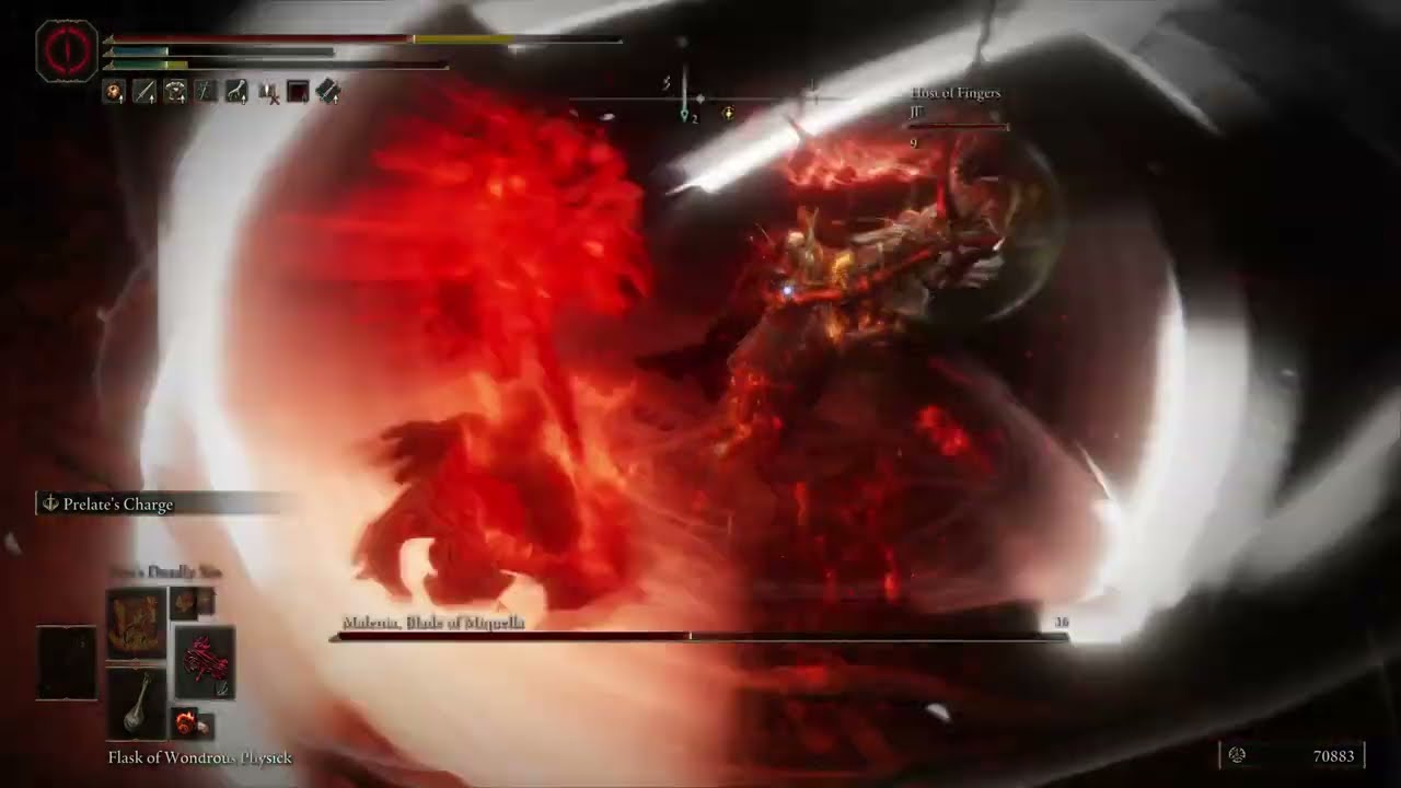 Malenia sent to the NETHER REALM by fire prelate one shot #EldenRing #bossfight #malenia #1shot
