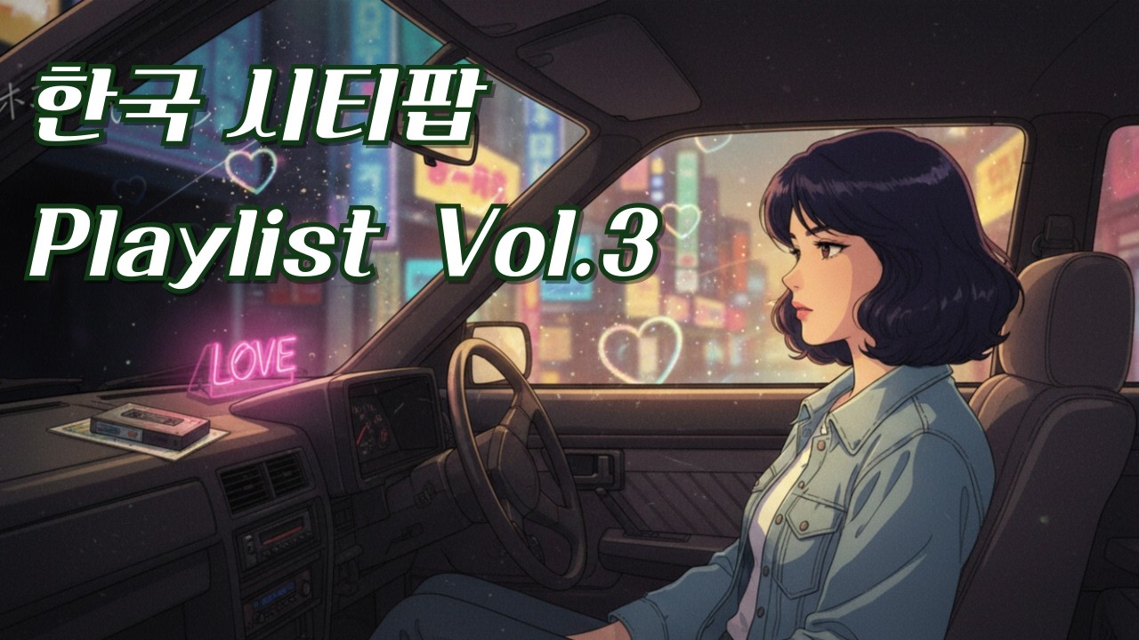 [Playlist] 봄 밤의 아지랑이 네온사인에 섞인 벚꽃 잎의 시티팝 Playlist | Retro Korean City Pop