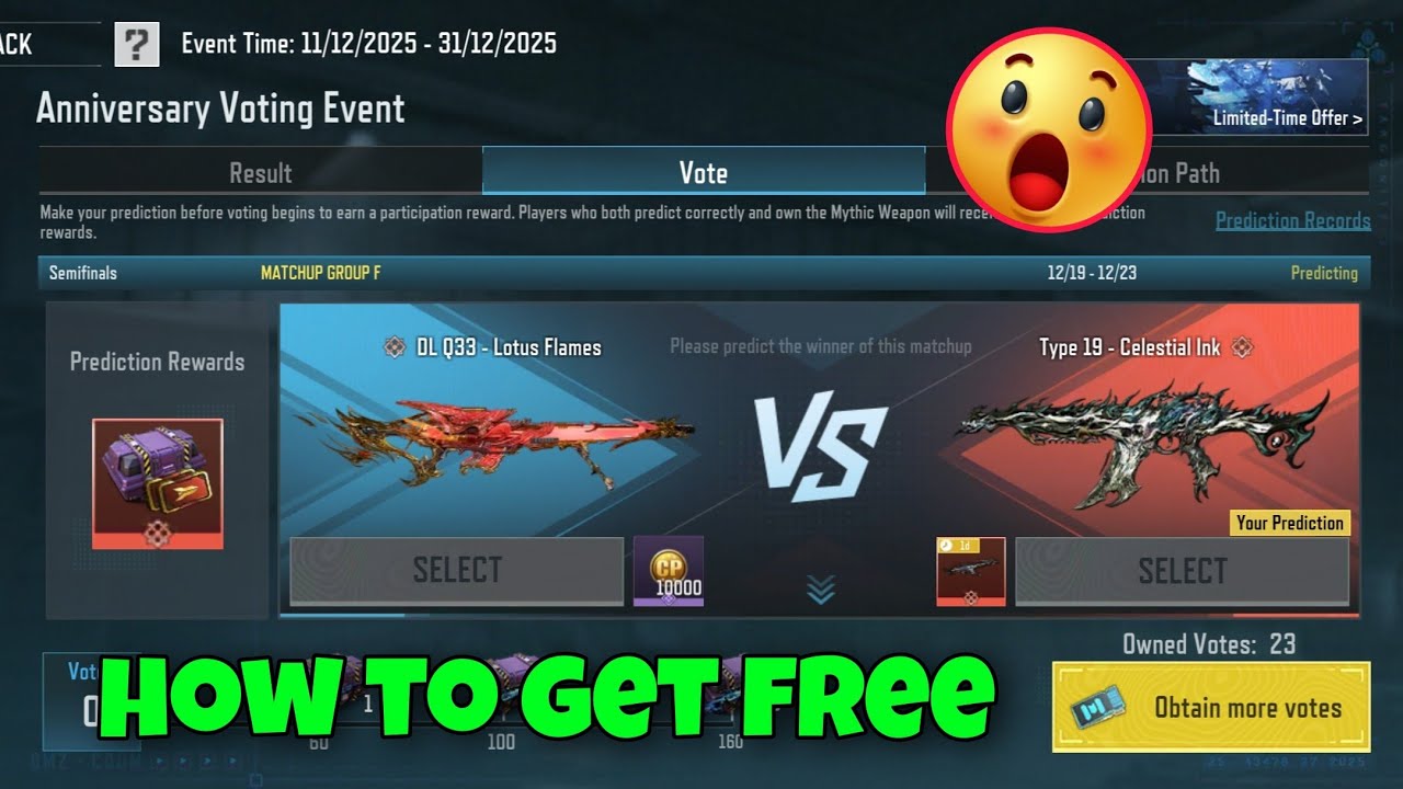 CODM 6th Anniversary Voting Event 2025 | How to get FREE Mythic & cp in Codm 2025 | CODM S11 Event 