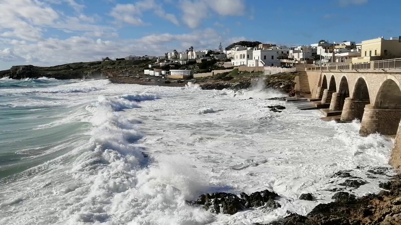 Mareggiata a Leuca