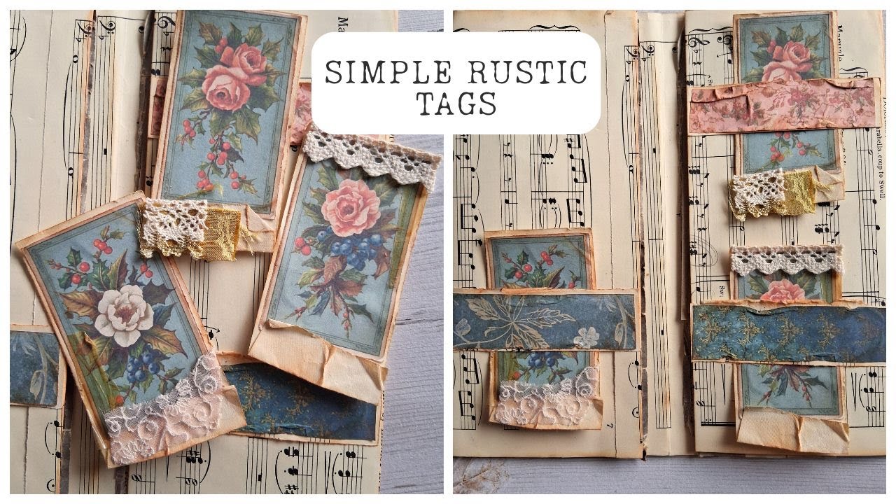 Simple Rustic Style Tags- Quick and Easy Craft