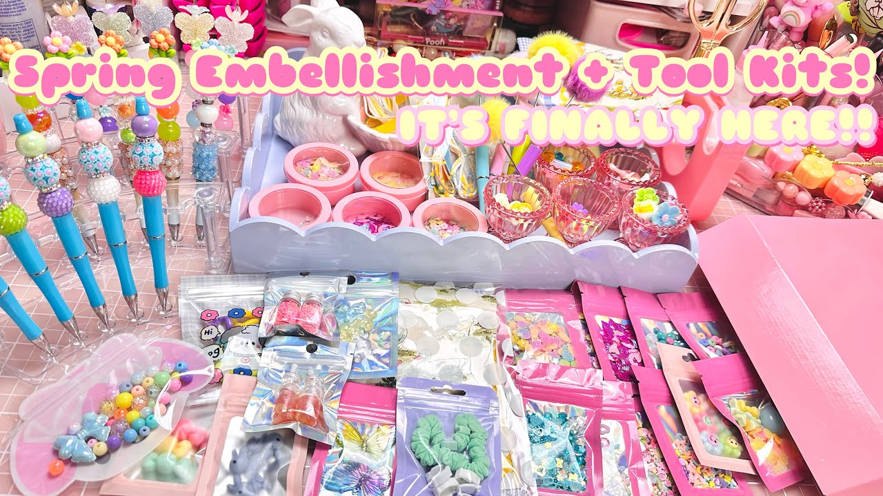 🌷KITS FOR SALE | Spring Themed Beaded Crafty Tools + Embellishments | 3 Kits Available 🌷