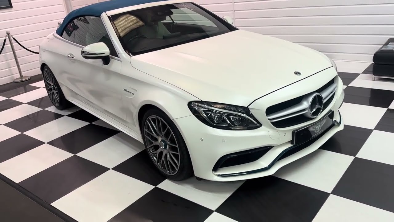 2017 (67) Mercedes Benz C63 Ocean Blue Edition Premium 4.0 V8 Convertible 479BHP 1 Of 15 in UK