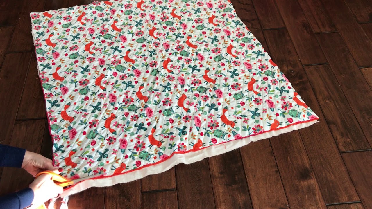 faux chenille baby blanket tutorial