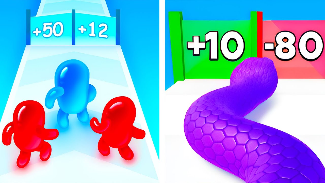 Join Blob Clash 3D VS Snake Run Race 🧩🐍 All Levels Max Update Walkthrough Mobile NEW Gameplay J5RX