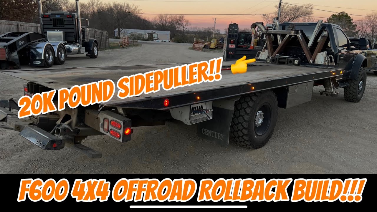 HERE’S A UPDATE ON THE SIDE PULLER FORD F600 OFF-ROAD ROLLBACK BUILD!!! AS WELL AS A SHOP UPDATE!!! 