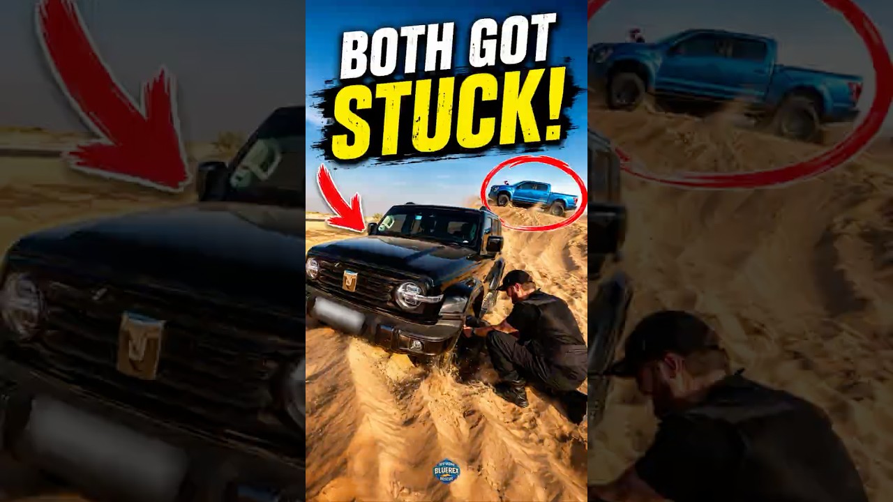 BOTH GOT STUCK! Ford Raptor & Tank 300!