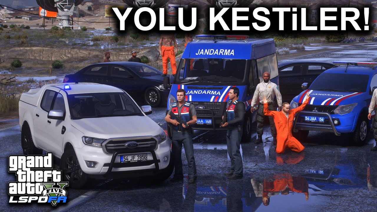 MAHKUM KONVOYUNA SALDIRI !! - GTA 5 JANDARMA MODU - LSPDFR