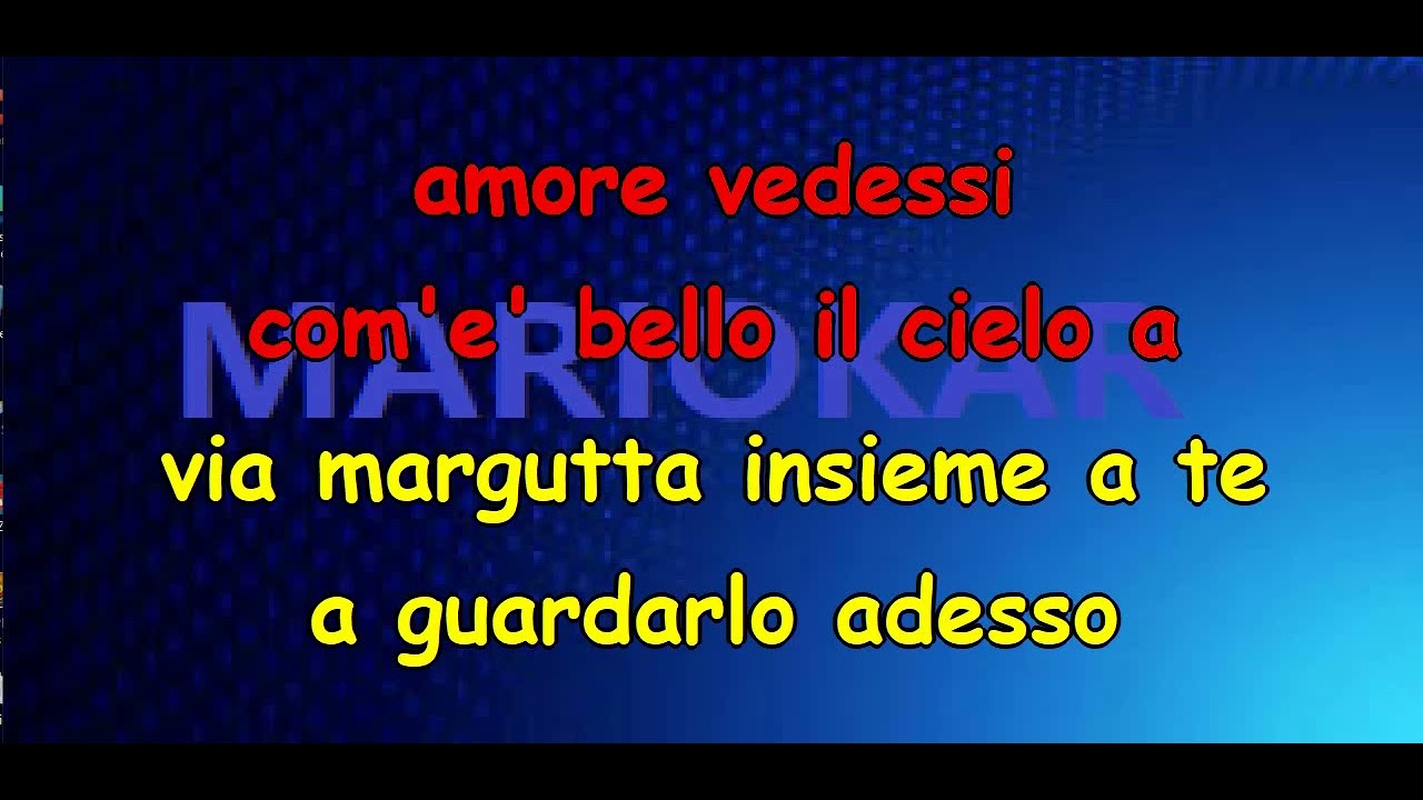 Luca Barbarossa   Via Margutta  karaoke