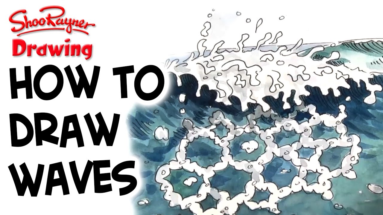 How to draw and paint waves