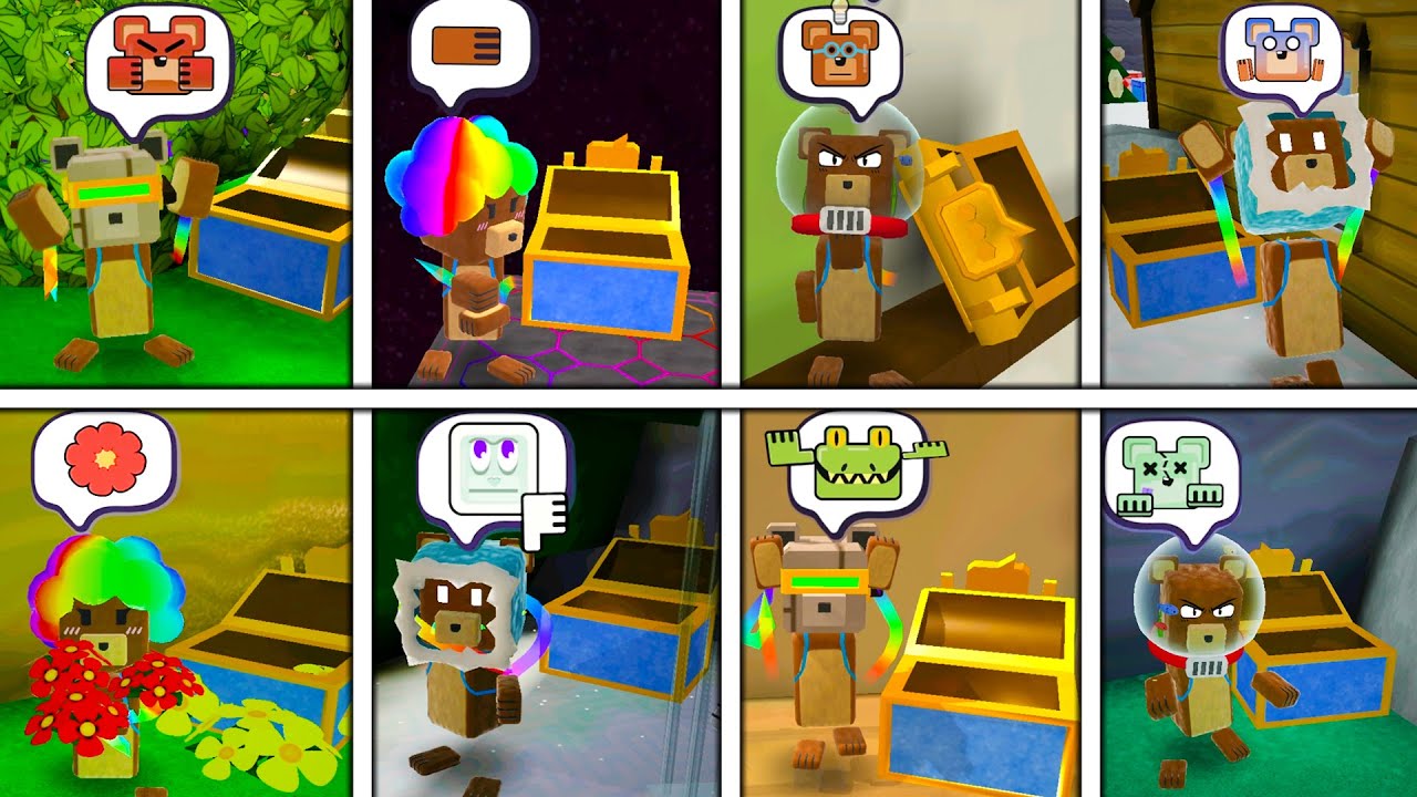 How to Find Every 30 Emoji and Items Chests - Super Bear Adventure Gameplay Walkthrough