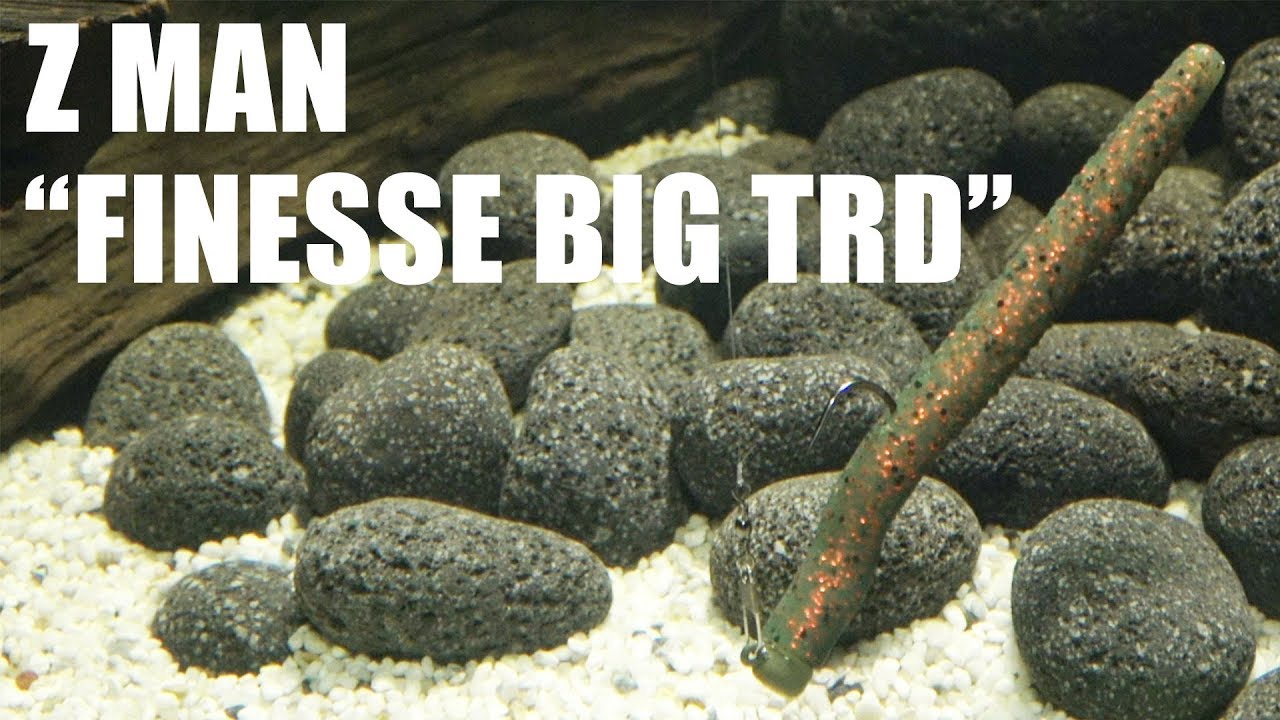 Z MAN: Finesse Big TRD! Lure action on a Ned Rig! Underwater! Full HD