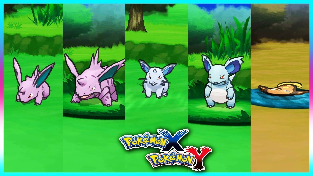 Pokemon X & Y - Nidoran♀♂,Nidorino,Nidorina & Stunfisk Locations