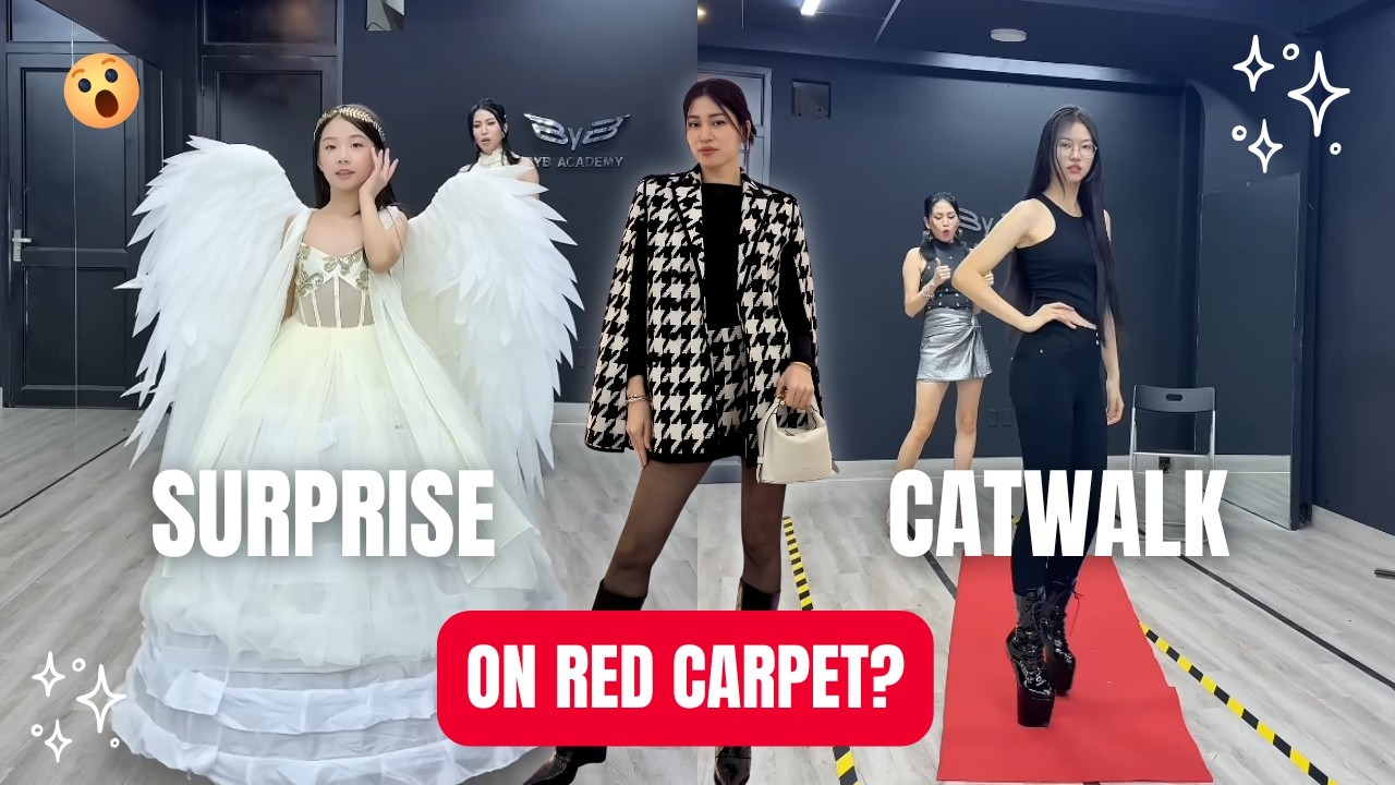 Surprise Catwalk Moment on the Red Carpet with BYB Models | BYB Academy