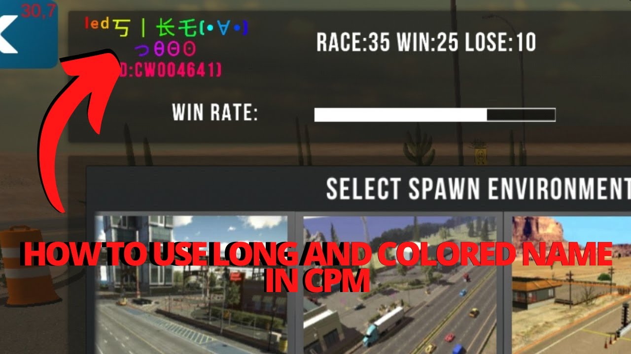 How to make Rainbow and long name in car parking multiplayer ( gameguardian)