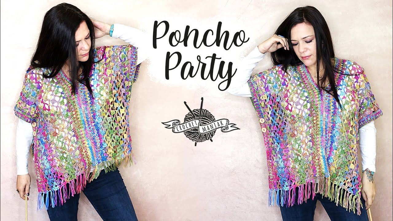 TUTORIEL CROCHET poncho pull 