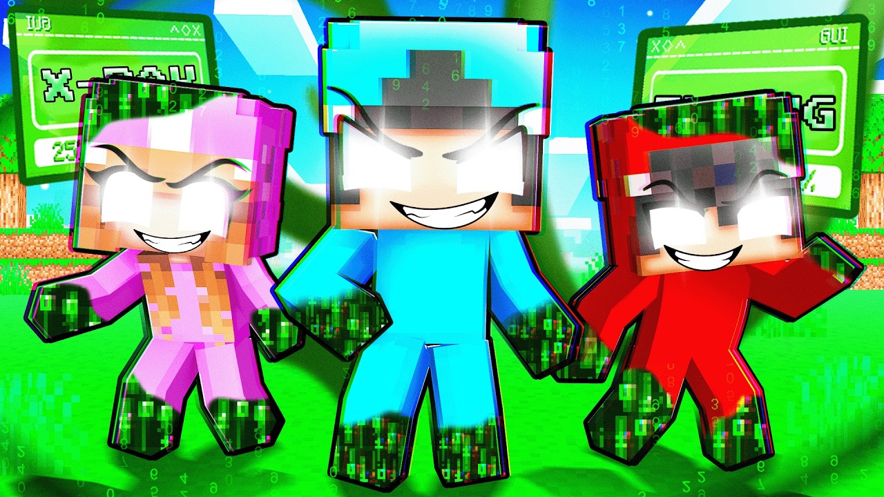 Playing as a BABY HACKERS in Minecraft!