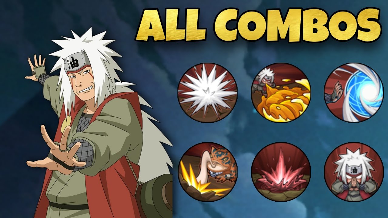 Jiraiya (Legendary Sannin) All Skill Combos | Naruto Mobile