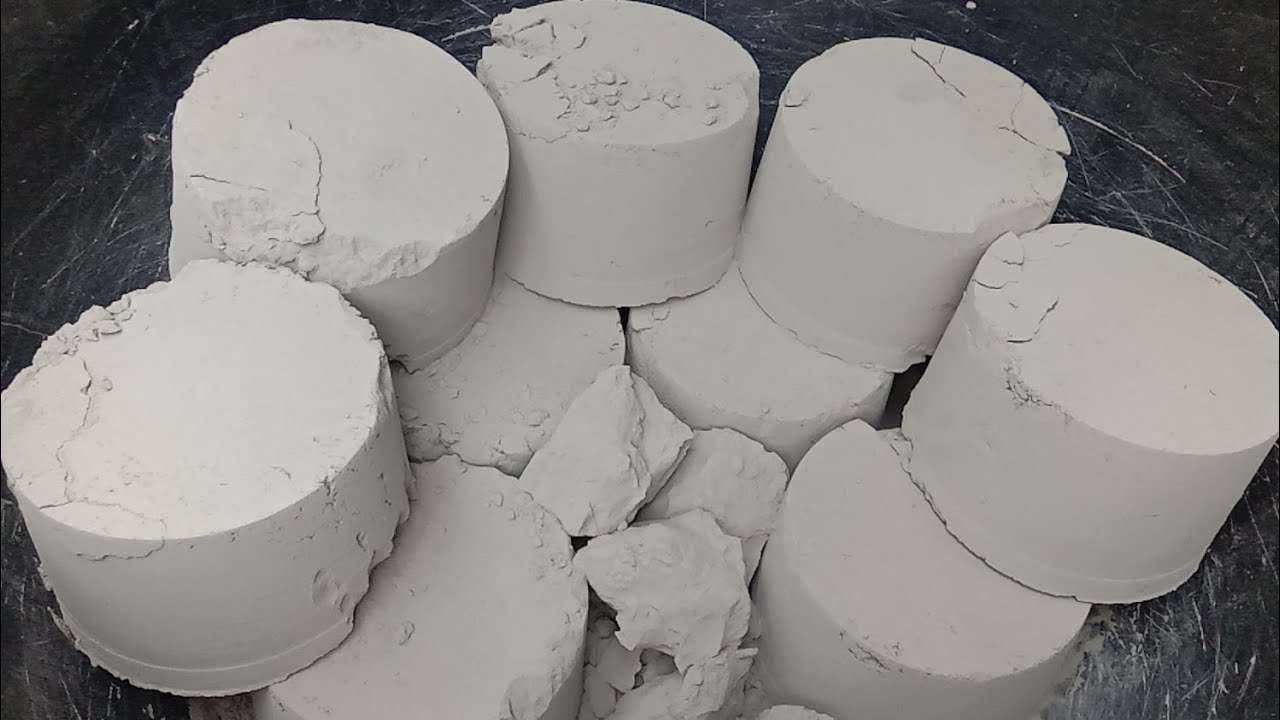 Pure cement rounds super soft dusty silky 😷🌪️ Crumbling 😍|Satisfying video|Asmr puppys