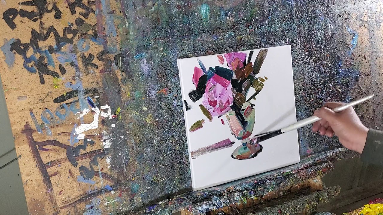 Oil Painting Still Life Loose Style Brushwork- Artist Jose Trujillo