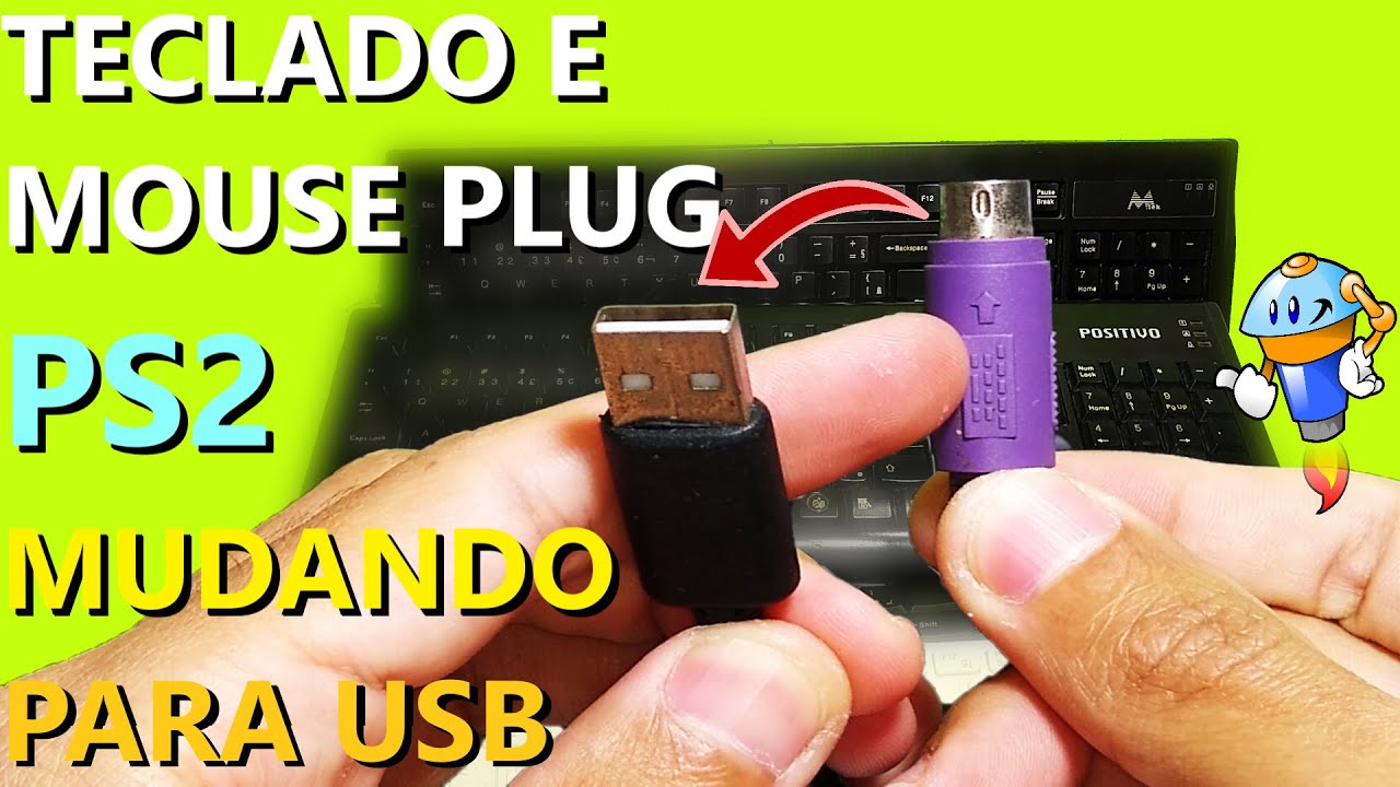 COMO TROCAR PLUG DE TECLADO E MOUSE PS2 PARA USB - TECLAS FALHANDO - PRECISA DE CONVERSOR OU NÃO?