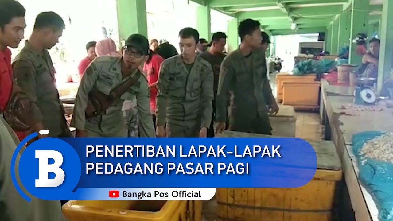 Penertiban Lapak-lapak Pedagang Pasar Pagi