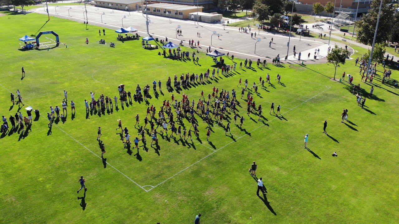 Girls Race Start VCSXC Meet #3 At Rio Vista Middle School