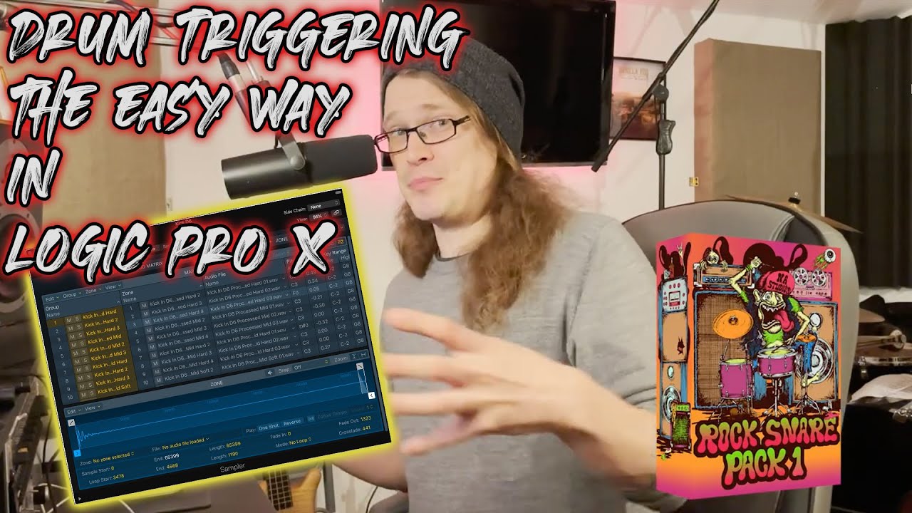 Easy Drum Triggering/Replacement in Logic Pro X Using Stock Features