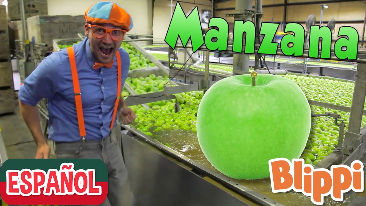 Blippi Tour por la F&aacute;brica de Manzanas | Aprende Con Blippi | Moonbugkids Parque de Juegos En Vivo