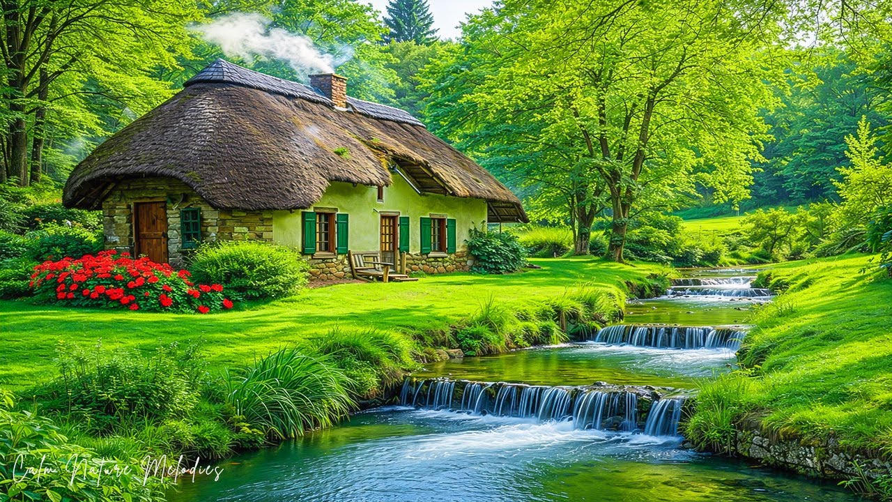 Нежная расслабляющая музыка успокаивает нервную систему 🌿 Снятие стресса и умиротворяющие пейзажи п
