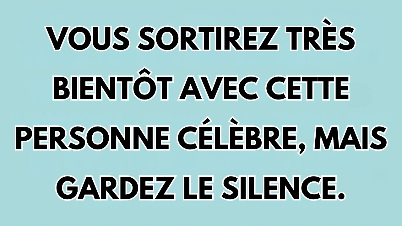 🚨Vous sortirez très bientôt avec cette personne célèbre, mais gardez le silence. | #Jésus