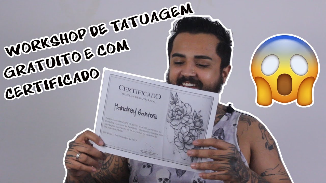 Workshop de Tatuagem GRATUITO com Certificado